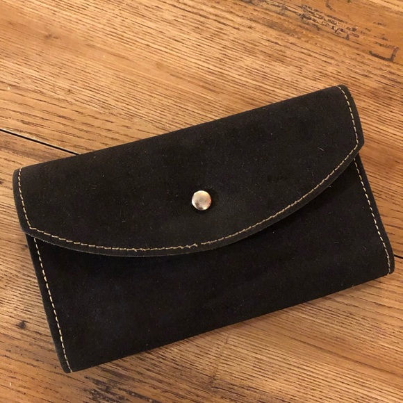 Vintage Suede Wallet - Picture 2 of 12